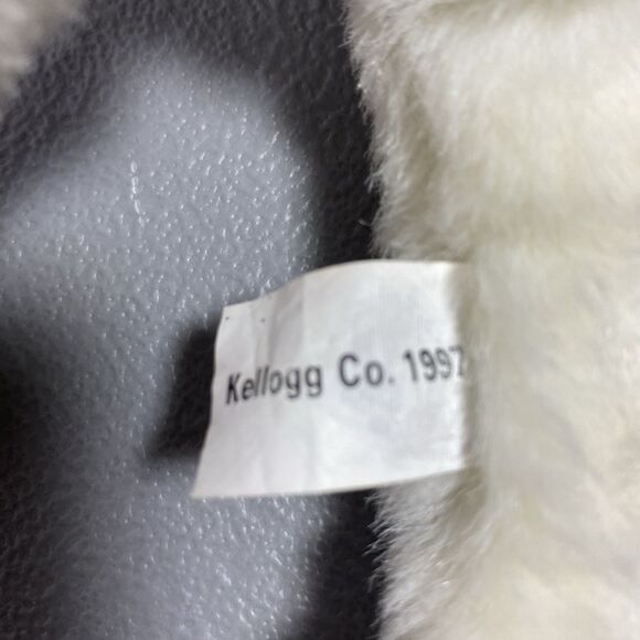 Kellogg Co. 1997 Plush Bunny 15" Rabbit White Pink Ribbon Stuffed Animal - Picture 4 of 8